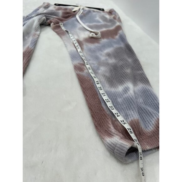 NWT MELLODAY Size 2X Women's Plus Size Tie Dye Thermal Joggers Grey Multi Color - Picture 5 of 11